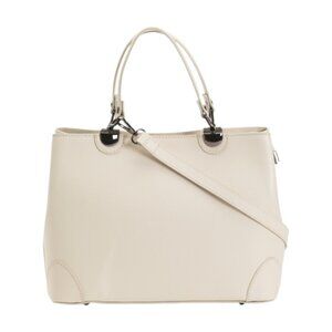 DIVINA FIRENZE Made In Italy Leather Triple Compartment Satchel